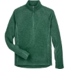 Custom Unisex Bristol Sweater Fleece Quarter-Zip Pullover Forest Heather