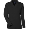 Custom Womens Raleigh Shawl Collar Knit Top Black