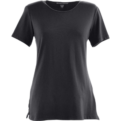 Custom Womens Perfect Fit™ Shell T-Shirt Black