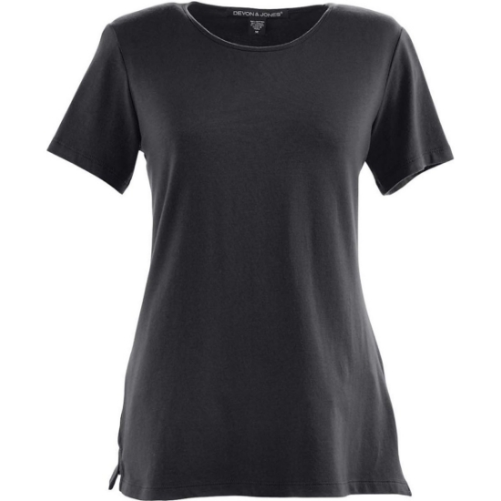 Custom Womens Perfect Fit™ Shell T-Shirt Black