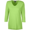 Custom Womens Perfect Fit™ Bracelet-Length V-Neck Top Lime