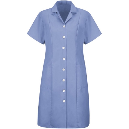 Custom Womens Short Sleeve Dress Light Blue