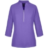 Custom Womens Perfect Fit™  Three-Quarter Sleeve Crepe Tunic Grape