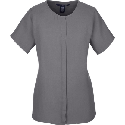 Custom Womens Perfect Fit™ Crepe Blouse Graphite