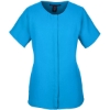 Custom Womens Perfect Fit™ Crepe Blouse Ocean Blue