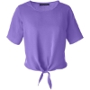 Custom Womens Perfect Fit™ Tie Front Blouse Grape