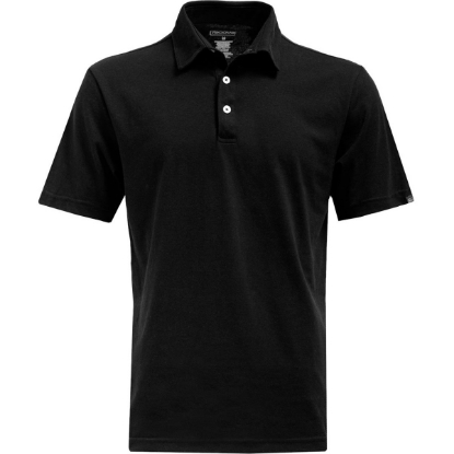 Custom Mens Eco Polo Black