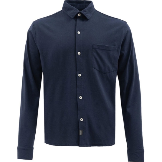 Custom Mens Eco Button Down Shirt Navy