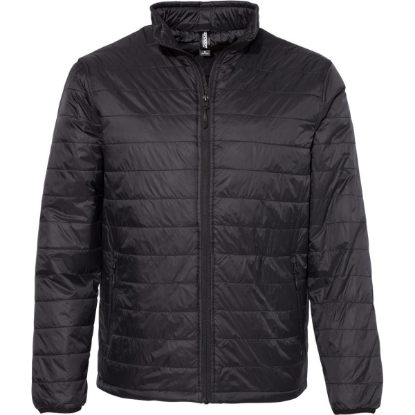 Custom Mens Puffer Jacket Black
