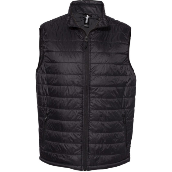 Custom Mens Puffer Vest Black
