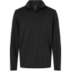 Custom Mens Perform Quarter-Zip Pullover Black