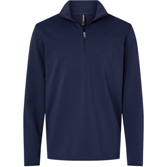 Custom Mens Perform Quarter-Zip Pullover Classic Navy