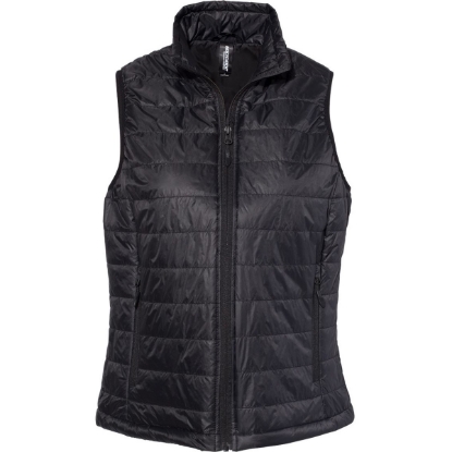 Custom Womens Puffer Vest Black