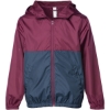 Custom Youth Lightweight Windbreaker Full-Zip Jacket Maroon/ Classic Navy