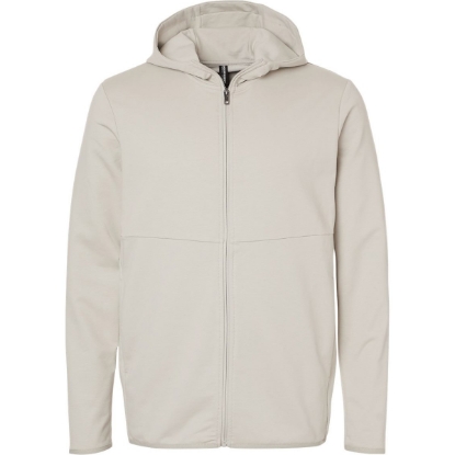 Custom Unisex Perform Full-Zip Hooded Sweatshirt Smoke
