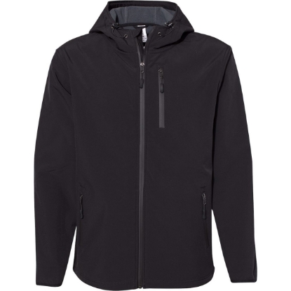 Custom Mens Poly-Tech Soft Shell Jacket Black