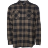 Custom Unisex Flannel Shirt Brown/ Black