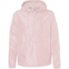 Custom Unisex Lightweight Quarter-Zip Windbreaker Pullover Jacket Blush