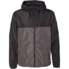 Custom Mens Lightweight Windbreaker Full-Zip Jacket Black/ Graphite