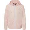 Custom Mens Lightweight Windbreaker Full-Zip Jacket Blush/ White Zipper