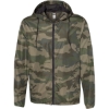 Custom Mens Lightweight Windbreaker Full-Zip Jacket Forest Camo
