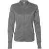 Custom Womens Poly-Tech Full-Zip Track Jacket Gunmetal Heather