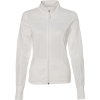 Custom Womens Poly-Tech Full-Zip Track Jacket White