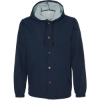 Custom Mens Water-Resistant Hooded Windbreaker Classic Navy