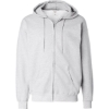 Custom Unisex Ultimate Cotton® Full-Zip Hooded Sweatshirt Ash