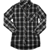 Custom Womens Flannel Shirt Black/ White