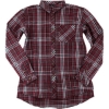 Custom Womens Flannel Shirt Maroon/ White