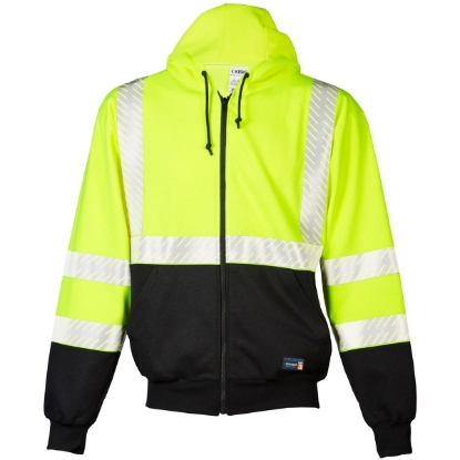 Custom Unisex FR Full-Zip Hooded Sweatshirt Lime