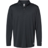 Custom Mens Team Issue Podium Quarter-Zip Pullover Blackout