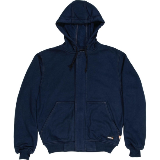 Custom Mens Tall Flame-Resistant Hooded Sweatshirt Navy