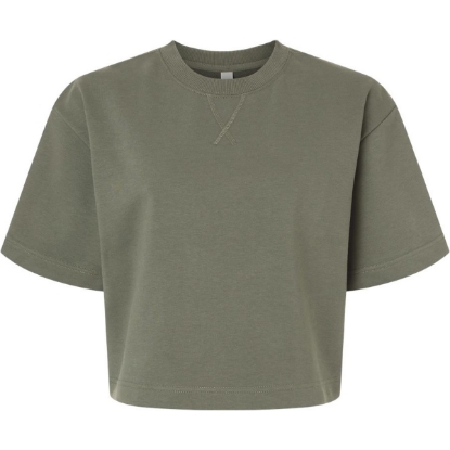Custom Womens French Terry Mid-Length Boxy Top Lieutenant