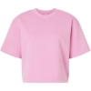 Custom Womens French Terry Mid-Length Boxy Top Powder Pink