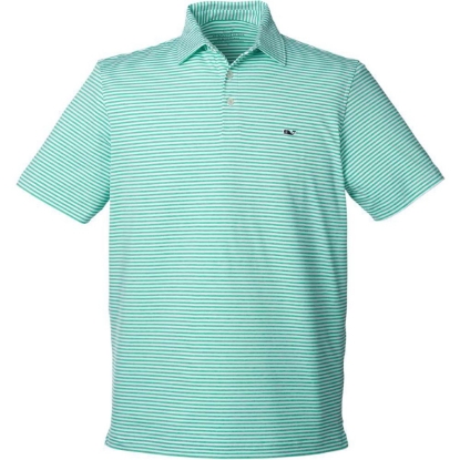 Custom Mens Heathered Winstead Sankaty Polo Antigua Green