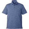 Custom Mens Destin Stripe Sankaty Polo Blue Depth