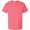 Custom Unisex Garment-Dyed Pocket T-Shirt Coral Craze