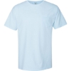 Custom Unisex Garment-Dyed Pocket T-Shirt Soothing Blue