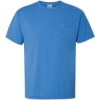 Custom Unisex Garment-Dyed Pocket T-Shirt Summer Sky Blue