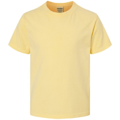 Custom Youth Garment-Dyed T-Shirt Summer Squash Yellow