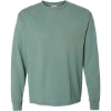 Custom Unisex Garment-Dyed Long Sleeve T-Shirt Cypress Green