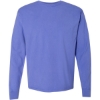 Custom Unisex Garment-Dyed Long Sleeve T-Shirt Deep Forte Blue