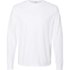 Custom Unisex Garment-Dyed Long Sleeve T-Shirt White