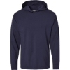 Custom Unisex Garment-Dyed Jersey Hooded Long Sleeve T-Shirt Anchor Slate