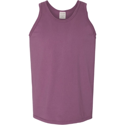 Custom Unisex Garment-Dyed Unisex Tank Top Purple Plum Raisin