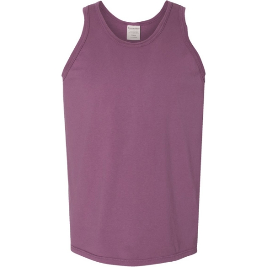 Custom Unisex Garment-Dyed Unisex Tank Top Purple Plum Raisin