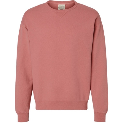 Custom Unisex Garment-Dyed Crewneck Sweatshirt Mauve