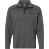 Custom Mens Airweight Heather Quarter-Zip Pullover Volcanic Ash Heather